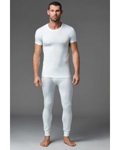 display zero collar short sleeve men's thermal underwear top single