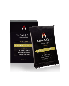 Selamlique Cardamon Flavour Turkish Coffee Sachets Pack of 7