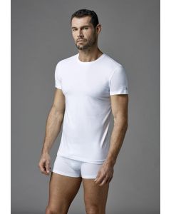 white collar men's cotton undershirt zero