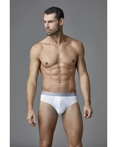 compact combed straight white men's briefs panties